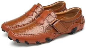 img 1 attached to ChicWind Loafers Leather Walking Driving Men's Shoes