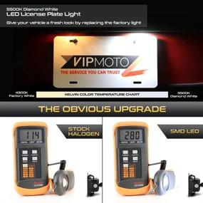 img 2 attached to 🔦 Улучшите свой Ford F-150 с VIPMOTOZ Full LED Lights лампы для номерного знака в дымчатых линзах - 6000K бриллиантовый белый, 2 штуки