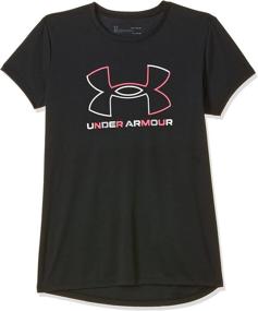 img 4 attached to 👚 Comfort meets performance: Under Armour Girls' Tech Big Logo Short Sleeve T-Shirt