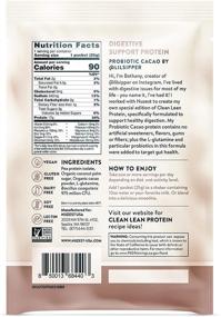 img 1 attached to Nuzest Probiotic Cacao Clean Lean Protein - Digestive Support with Pea Protein Powder, Vegan, Non-GMO, Gut Health, 1 Serving, 25g