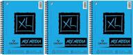 📒 canson xl mix media pads 7x10 - pack of 3, 60 sheet wire bound logo