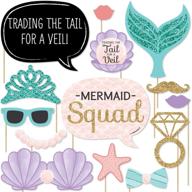 trading tail veil mermaid bachelorette logo