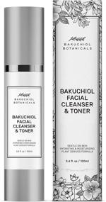 img 4 attached to 🌿 Bakuchiol Botanicals All-In-One Cleanser + Toner, 3.4 Oz - Clinical Strength Bakuchiol with Aloe, Witch Hazel & Hyaluronic Acid - Natural Plant Derived Ingredients - Made in USA