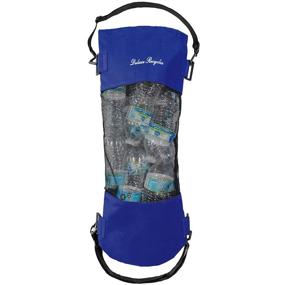 img 4 attached to Deluxe Mesh Trash Bag for Boat - Recyclable & Waterproof Outdoor Garbage 🚤 Bag for Boat, Kayak or Camper – Lightweight &amp; Spacious Bin Bag in Blue