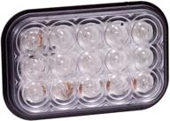 maxxima m42213ycl 15 led amber clear lens 5&#34 logo