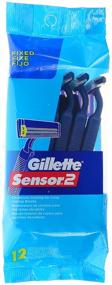 img 2 attached to 💇 Convenient Deal: Gillette Sensor2 Disposable Razors 12-Pack for a Smooth Shaving Experience