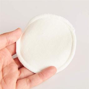 img 3 attached to 🌿 Set of 14 ECOFWORLD Organic Bamboo Cotton Facial Rounds with 1 Laundry Bag - Zero Waste, Reusable Face Makeup Remover Pads for Eco Friendly Sustainable Living - Magic White Cloth for Makeup Removal