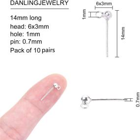 img 3 attached to DanLingJewelry 10Pairs Sterling Findings Components