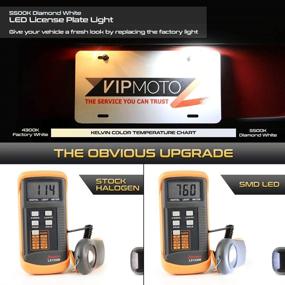 img 2 attached to 🌟 Enhance your Nissan Frontier's Lighting with VIPMOTOZ Full LED License Plate Light Assembly - 6000K Diamond White, 2-Piece Set