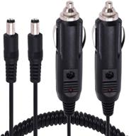 🚗 2-pack yeebline 12v car charger with dc 5.5x2.1mm male cigarette lighter adapter cable for car truck bus van boat logo