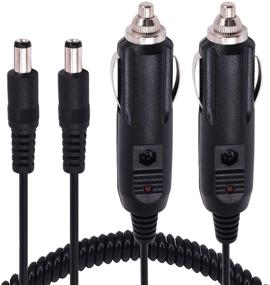 img 4 attached to 🚗 2-Pack Yeebline 12V Car Charger with DC 5.5x2.1mm Male Cigarette Lighter Adapter Cable for Car Truck Bus Van Boat