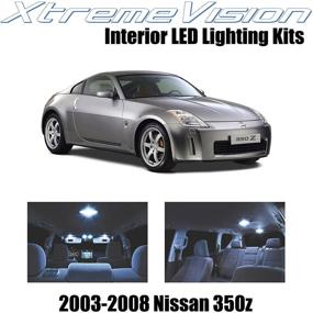 img 4 attached to XtremeVision Внутренняя подсветка LED для Nissan 350Z 2003-2008 (5 штук) Комплект белых LED ламп для интерьера с установочным инструментом