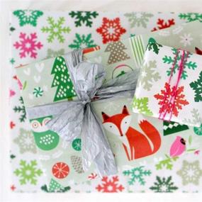 img 3 attached to 🌲 Зеленое Рождество с Wrappily: Праздничная лесная оберточная бумага с обратной стороной - экологическая упаковка для подарков!