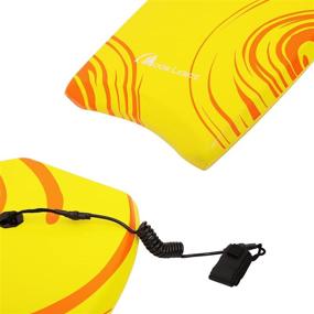 img 3 attached to 🏄 MOON LENCE 2 PC Body Board Lightweight with EPS Core & Wrist Leash 33-41 Inch Slick Bottom Body Board for Sea, Beach, Pool, Surfing - Ideal for Kids, Teens, and Adults