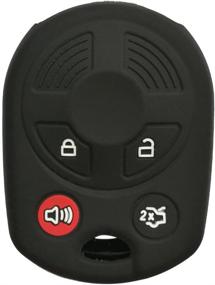 img 4 attached to Coolbestda Silicone 4 Buttons Key Fob Cover Protector Keyless Entry Remote Jacket For Ford Escape Explorer Mustang Transit Fusion Focus Lincoln Navigator Zephyr