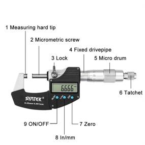 img 3 attached to Holite Микрометр Электронное преобразование разрешение: точные измерения с улучшенной точностью