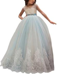 img 4 attached to Одежда для девочек: Цветочное платье для свадебных парадов