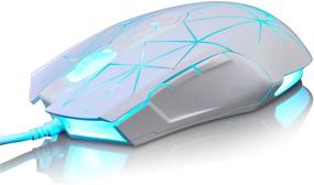 img 3 attached to FIRSTBLOOD AJ52 RGB Gaming Mouse - Programmable 7 Buttons, Ergonomic LED Backlit USB Gamer Mice for Windows Mac Linux OS - Star White
