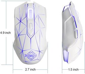 img 1 attached to FIRSTBLOOD AJ52 RGB Gaming Mouse - Programmable 7 Buttons, Ergonomic LED Backlit USB Gamer Mice for Windows Mac Linux OS - Star White