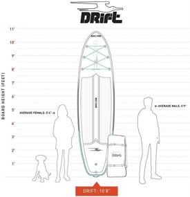img 2 attached to 🏄 DRIFT Inflatable SUP Board Set with Paddle, Travel Bag, Pump, Fin, & Coiled Leash