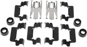 img 1 attached to ACDelco Professional Rear Disc Brake Caliper Hardware Kit 18K989X with Clips and Bushings