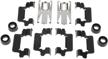 acdelco professional rear disc brake caliper hardware kit 18k989x with clips and bushings logo