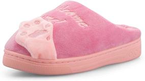 img 3 attached to Cute Animal House Slippers for 🐾 Kids- Warm, Comfy, Fuzzy, Anti-Slip Indoor Shoes