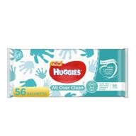 🧻 huggies all over clean baby wipes, 3 refills with resealable tape top, 168ct logo