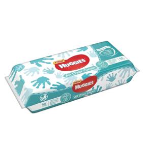 img 2 attached to 🧻 HUGGIES All Over Clean Baby Wipes, 3 Refills with Resealable Tape Top, 168CT