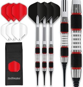 img 4 attached to 🎯 Enhance your Game with the RED DRAGON Evo 18g Softip Tungsten Darts Set - Complete with Flights and Stems