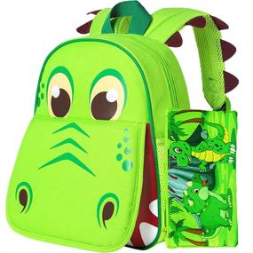 img 4 attached to 🦖 Dinosaur Backpacks for Toddler Girls - Kids' Backpacks for Girls
