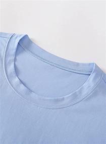 img 1 attached to 💤 Latuza LightBlue Nightshirt Sleeves Nightgown: Cozy and Stylish Sleepwear to Soothe Your Nights
