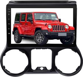 img 4 attached to 🚗 Android 10.0 Car Stereo Radio with Carplay for Jeep Wrangler 2015 2016 - 10.1" IPS Touchscreen, Bluetooth/WiFi, Navigation, Backup Camera