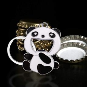 img 2 attached to 🐼 TOYMYTOY 2.4-Inch Panda Bottle Opener Keychain - Adorable Chinese Panda Design for Beer, Soda, and Wine Bottles