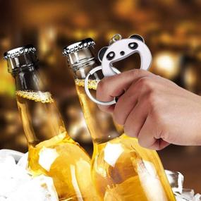 img 3 attached to 🐼 TOYMYTOY 2.4-Inch Panda Bottle Opener Keychain - Adorable Chinese Panda Design for Beer, Soda, and Wine Bottles