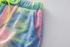 img 1 attached to Frogwill Tie Dye Joggers for Teen Girls, Loose Sweatpants with Pockets - Ages 5-12