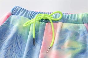 img 2 attached to Frogwill Tie Dye Joggers for Teen Girls, Loose Sweatpants with Pockets - Ages 5-12