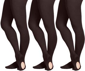 img 1 attached to Детская балетная одежда с петлями и носки и колготы от Grandeur Hosiery