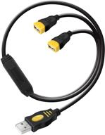 кабель разветвитель usb hub y splitter - wishacc разветвительный кабель usb male на 2 female adapter - 1 в 2 выхода. логотип