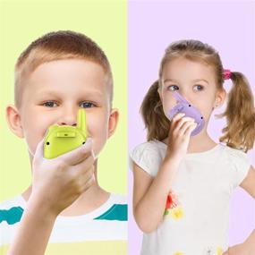 img 1 attached to Kids Walkie Talkies Rechargeable 3 Pack