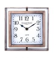 ⏰ nikky home rotating table clock: stylish, silent, battery-operated décor for home or office logo