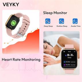 img 3 attached to VEYKY Waterproof Pedometer Smartwatch Compatible