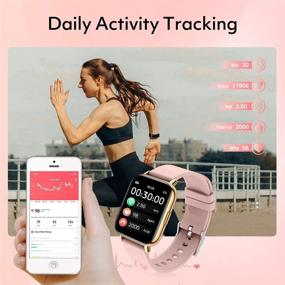 img 2 attached to VEYKY Waterproof Pedometer Smartwatch Compatible