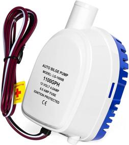 img 4 attached to 12V 1100GPH Submersible Boat Bilge Water Pump with Auto Float Switch - Automatic Bilge Pump for Boats