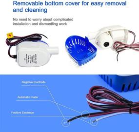 img 2 attached to 12V 1100GPH Submersible Boat Bilge Water Pump with Auto Float Switch - Automatic Bilge Pump for Boats