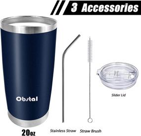 img 3 attached to 🥤 Insulated Stainless Steel Tumbler by Obstal