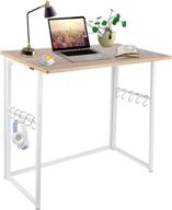 portable folding desk with no-assembly writing surface – ideal space-saving desk for small offices логотип