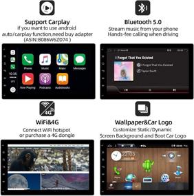 img 1 attached to 🚗 Автомобильная стереосистема BXLIYER Android 8.1 Double Din с 10,1-дюймовым окта-ядерным процессором, GPS-навигацией, Mirror Link, Bluetooth, WiFi, бесплатной камерой заднего вида