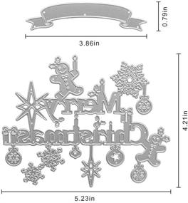 img 3 attached to 🎄 Merry Christmas Metal Cutting Dies: Gingerbread Man Embossing Stencil for DIY Card Making, Scrapbooking, and Paper Crafts.