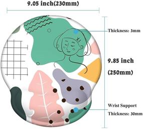img 1 attached to Эргономичное невскользящее рабочее компьютерное принадлежности и периферийные устройства для поддержки зрения
